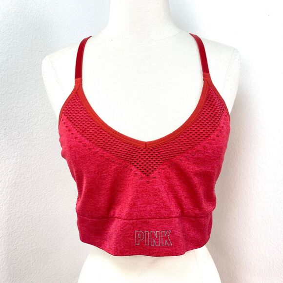 Lot Five XLarge Bras One Puma Tank Top Red Pink Yellow Lavender Auden White H&M - Picture 10 of 13